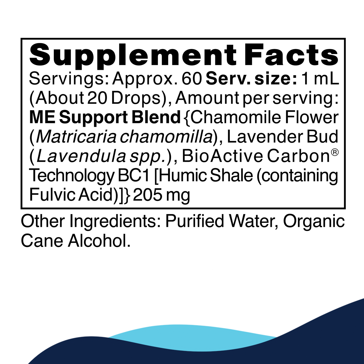 ME Support Supplement Facts