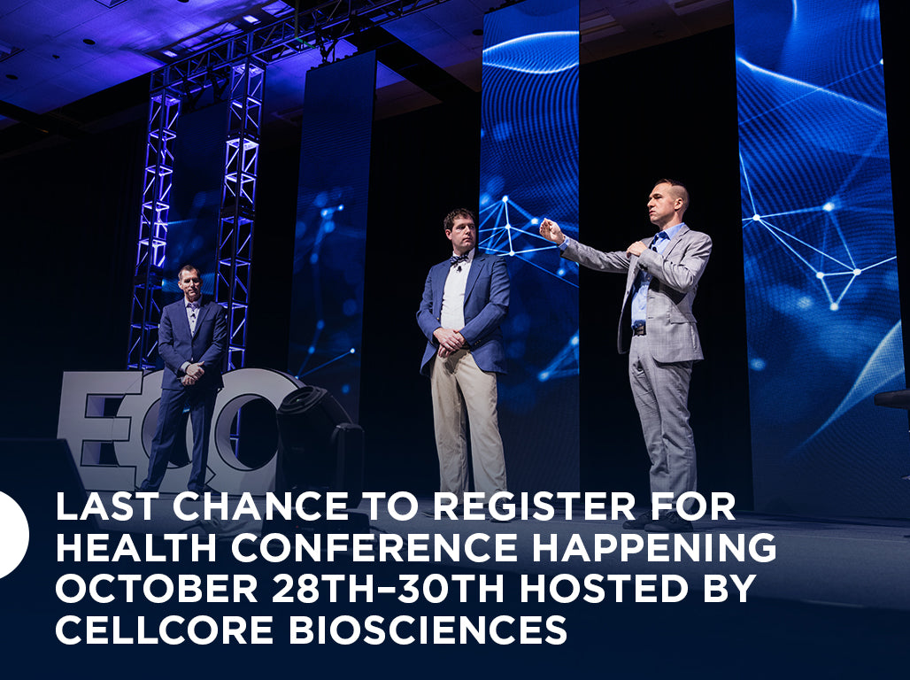 Last Chance to Register for Health Conference Happening October 28th–30th Hosted by CellCore Biosciences 