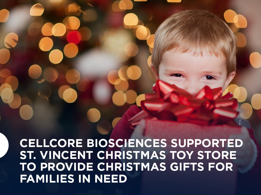 CellCore Biosciences Supported St. Vincent Christmas Toy Store to Provide Christmas Gifts for Families in Need