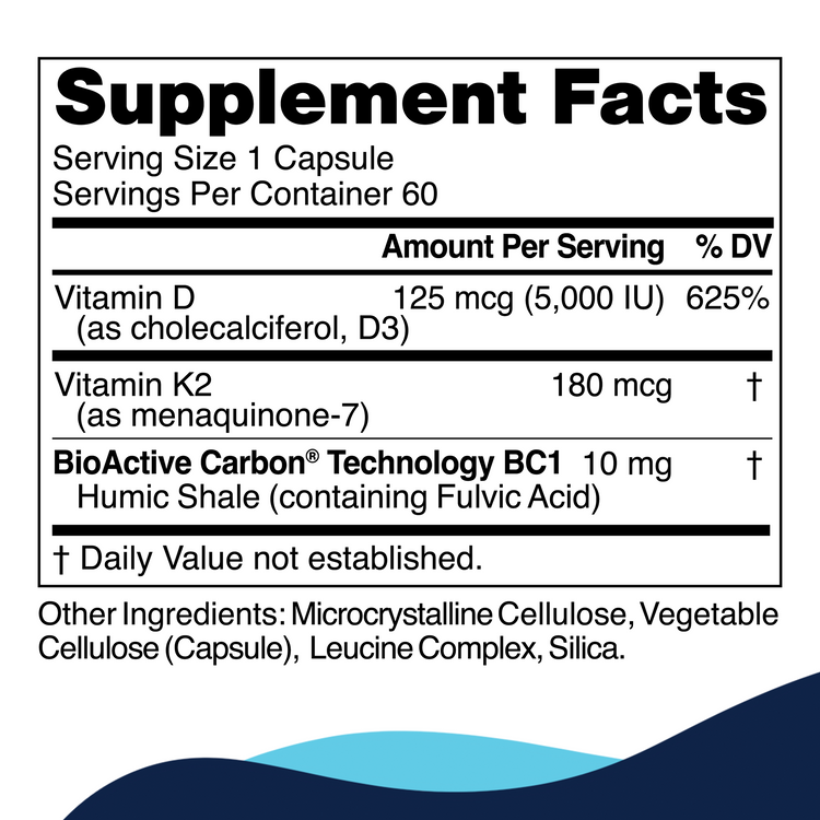 D3+K2 Pro Supplement Facts