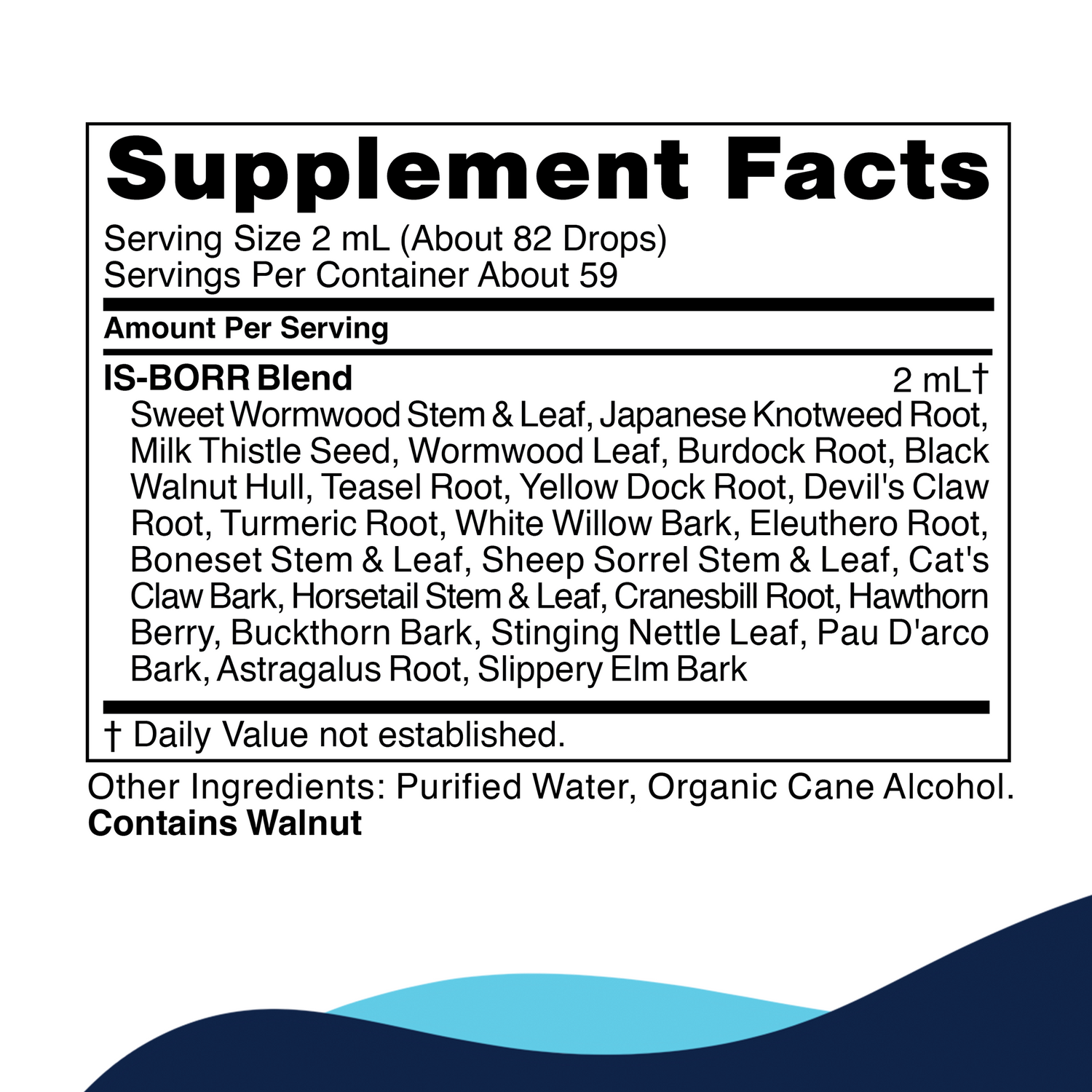 IS-BORR Supplement Facts