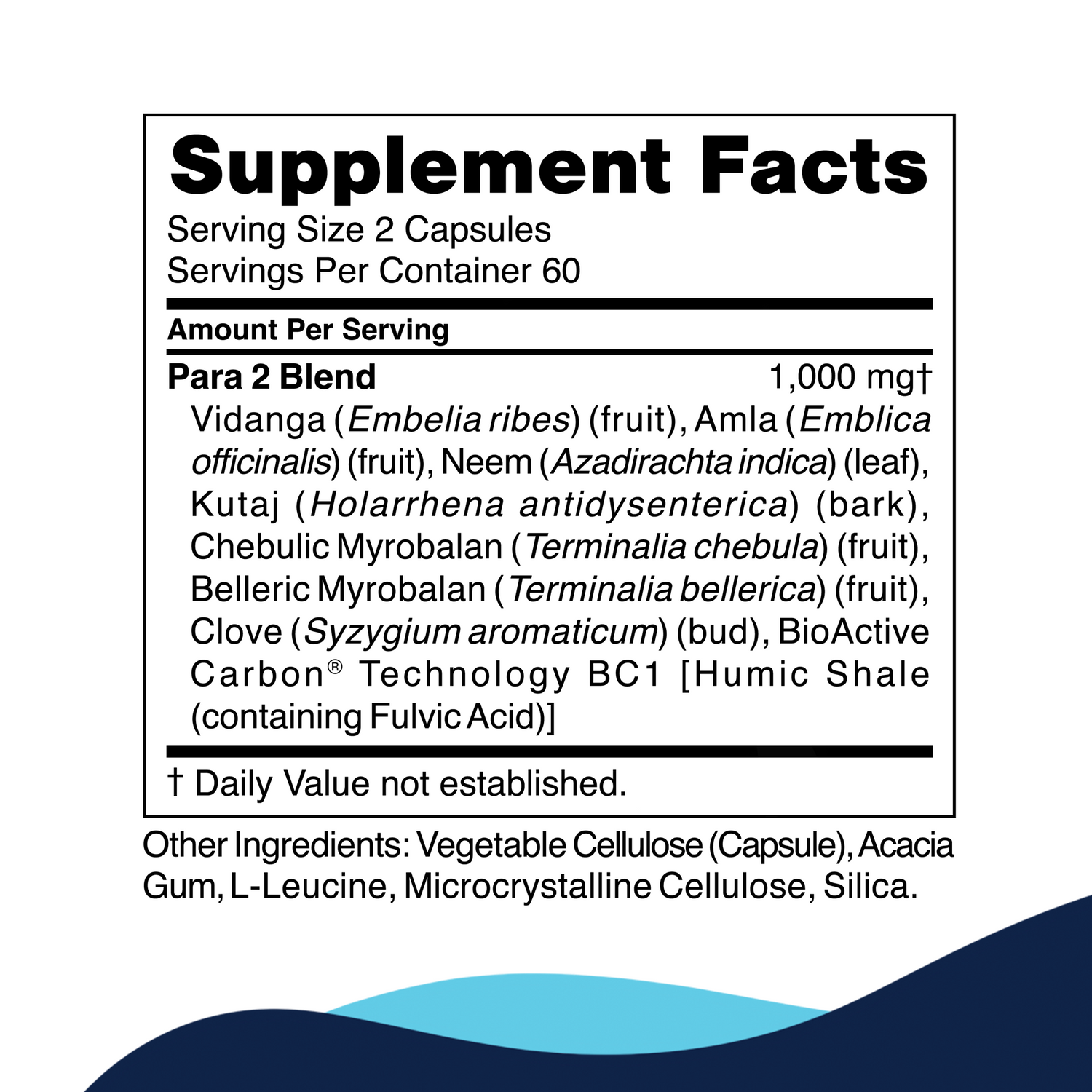 Para 2 supplement facts