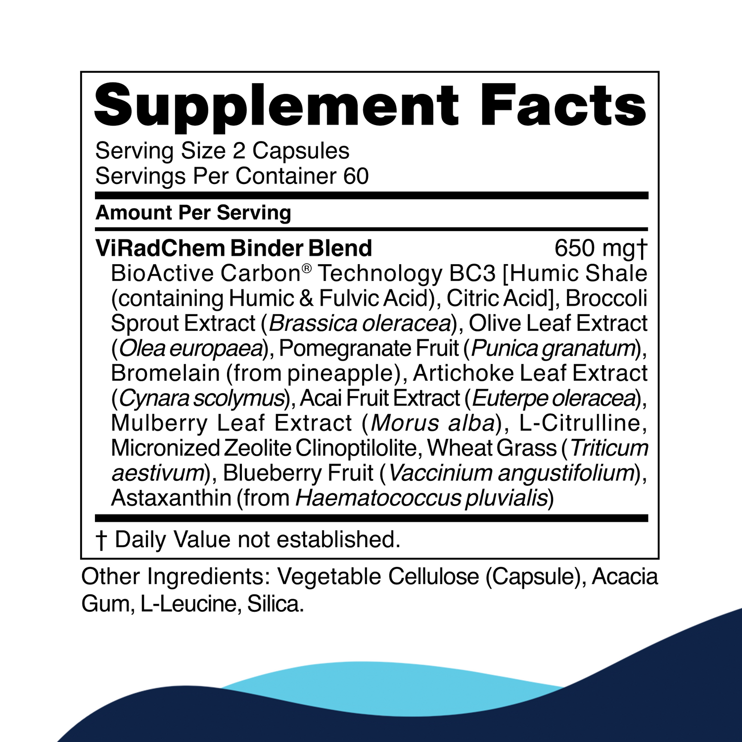 ViRadChem Binder Supplement Facts