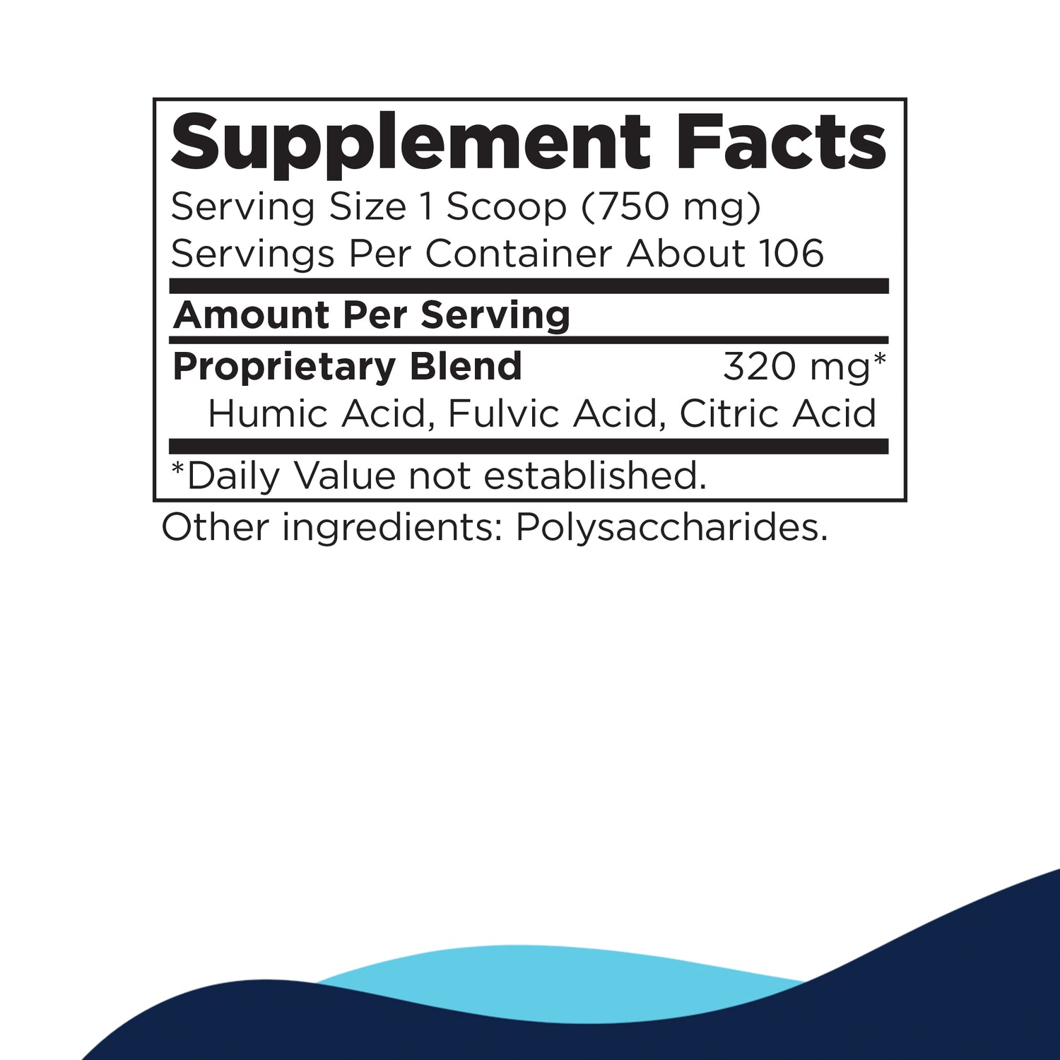 Carboxy Supplement Facts