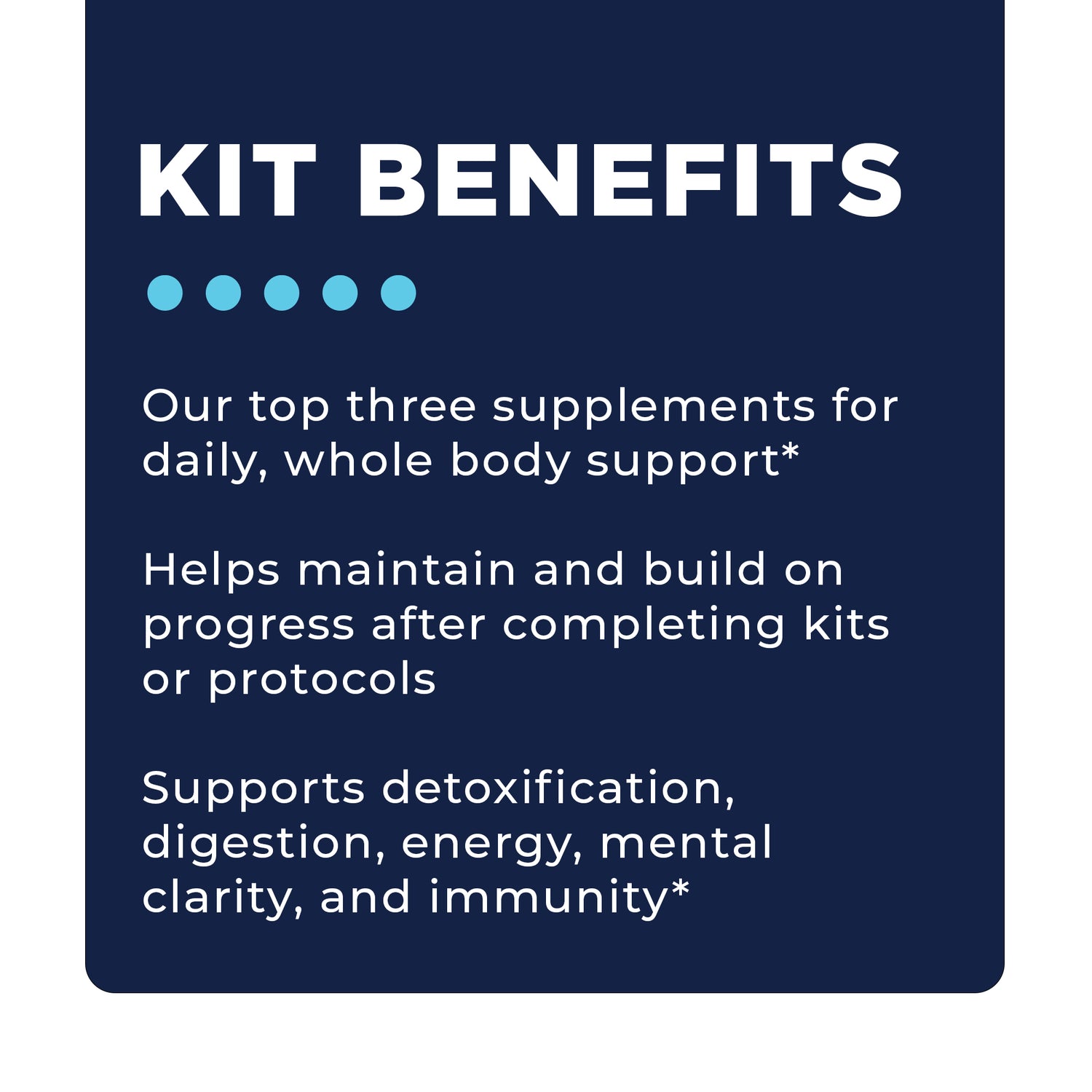 Maintenance Kit Benefits